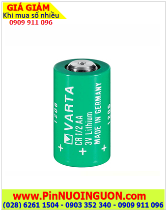 Varta CR1/2AA; Pin nuôi nguồn PLC Varta CR1/2AA 1/2AA 950mAh lithium 3v chính hãng, Xuất xứ ĐỨC (Made in Germany)